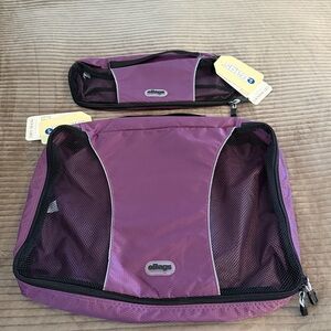 eBags Eggplant Purple Slim Packing Cubes 2-Piece Set
